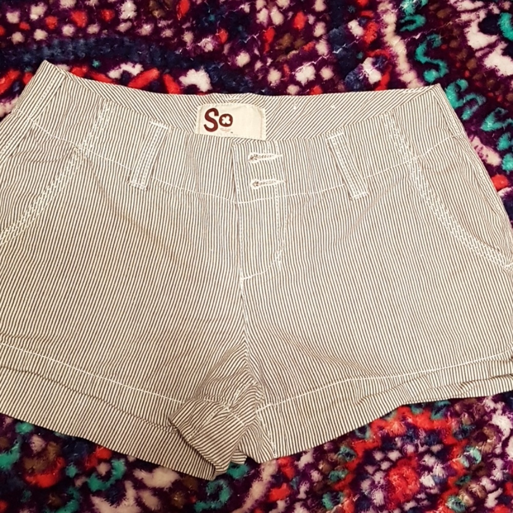 Pin stripped shorts